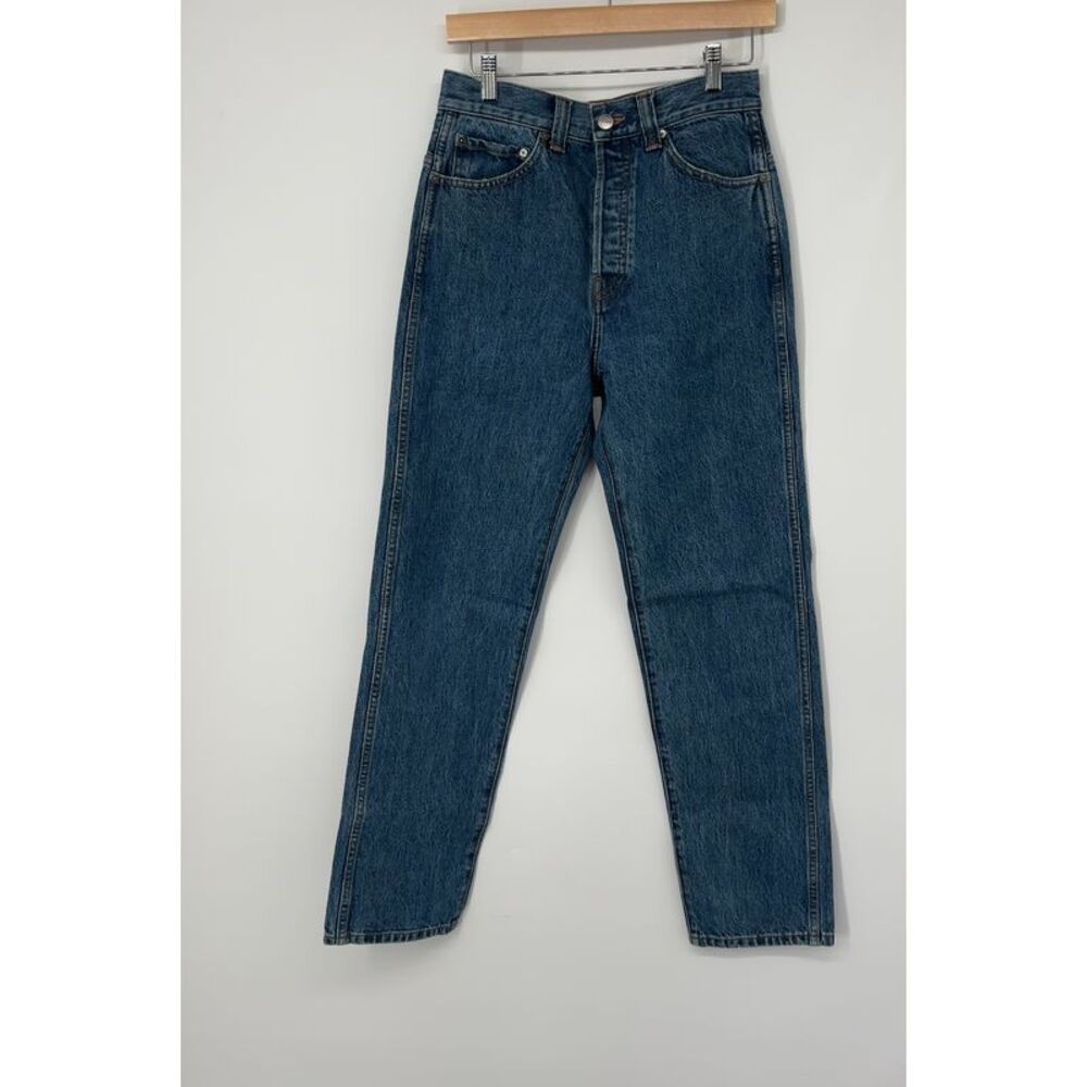 KHAITE Straight Leg Blue Jeans
